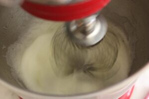mixer beating egg whites