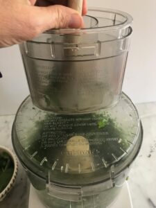 all ingredients in a food processor