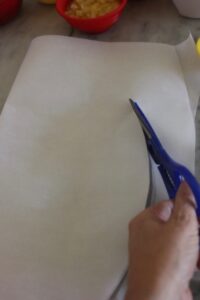 cutting parchment paper